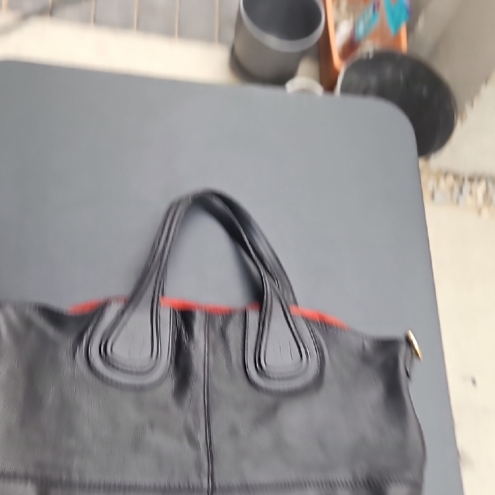 Givenchy Black Leather Tote with Gold Accents - Picture 8 of 8